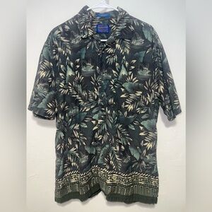 Pendleton Hawaiian Short Sleeve Shirt Button Up Aloha Floral Great Condition